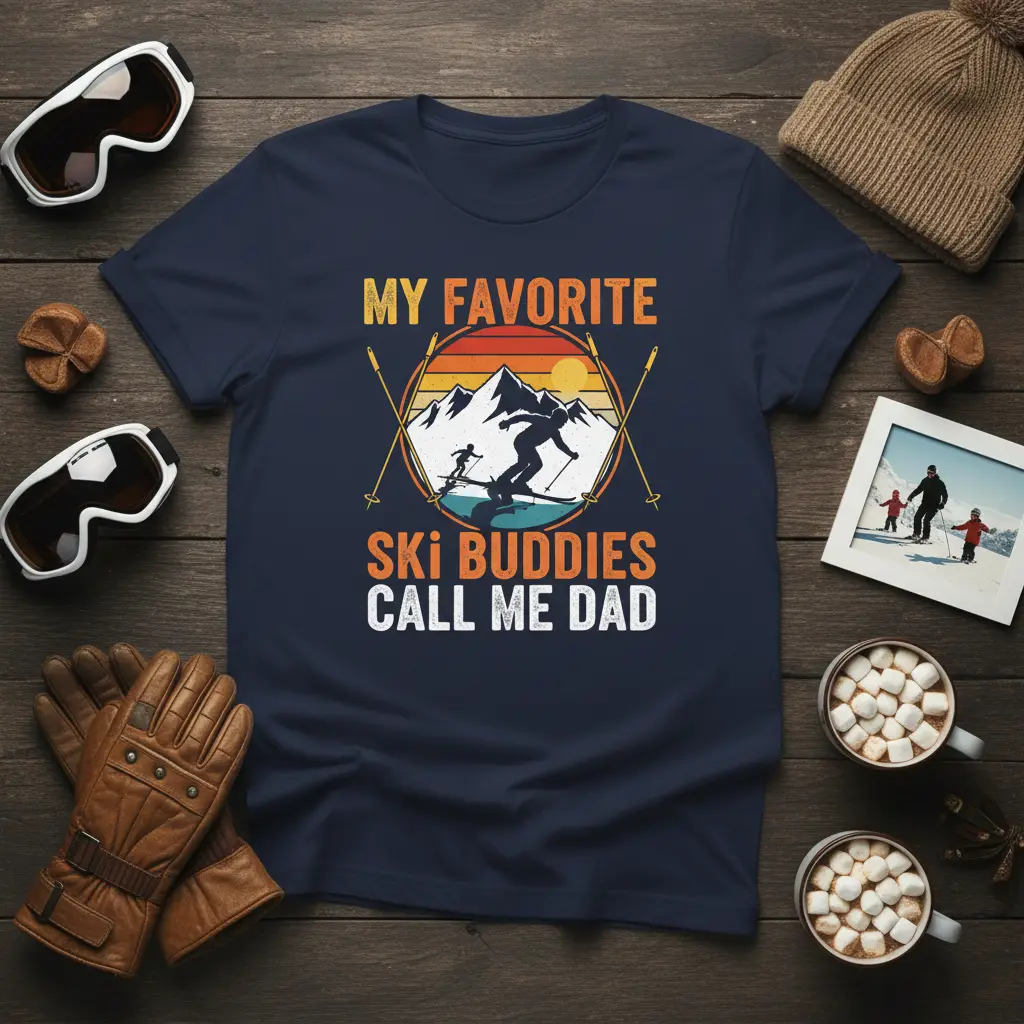 My Favorite Ski Buddies Call Me Dad T-Shirt