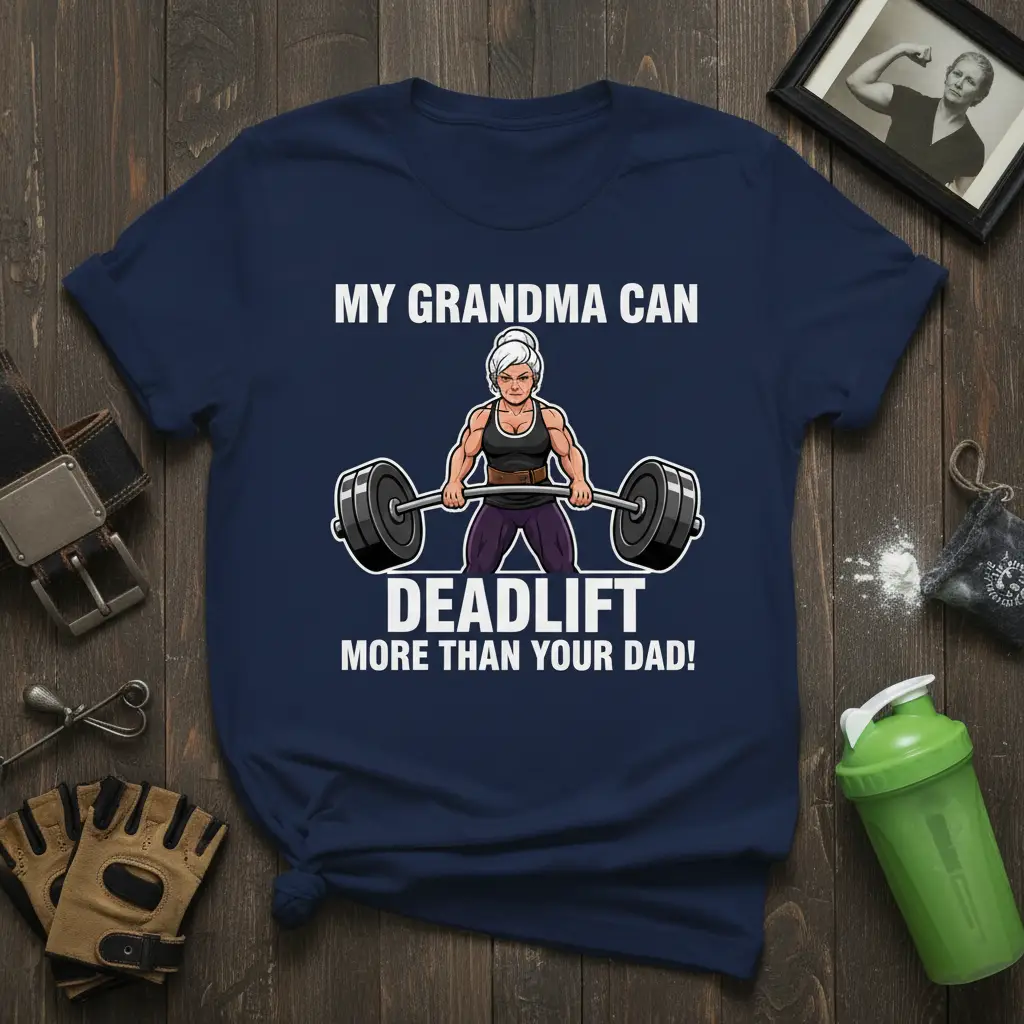 My Grandma Can Deadlift More Than Your Dad T-Shirt