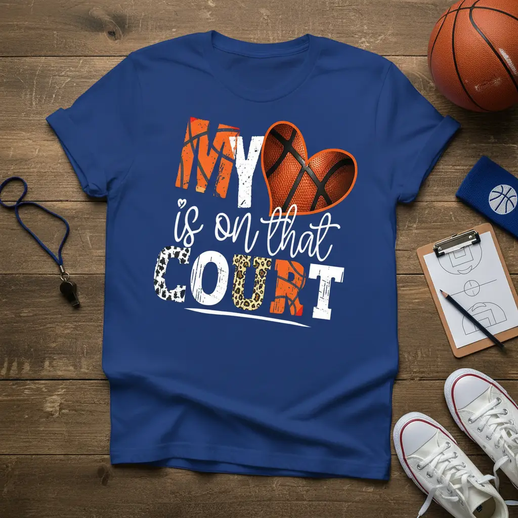 My Is on That Court Basketball Mom T-Shirt