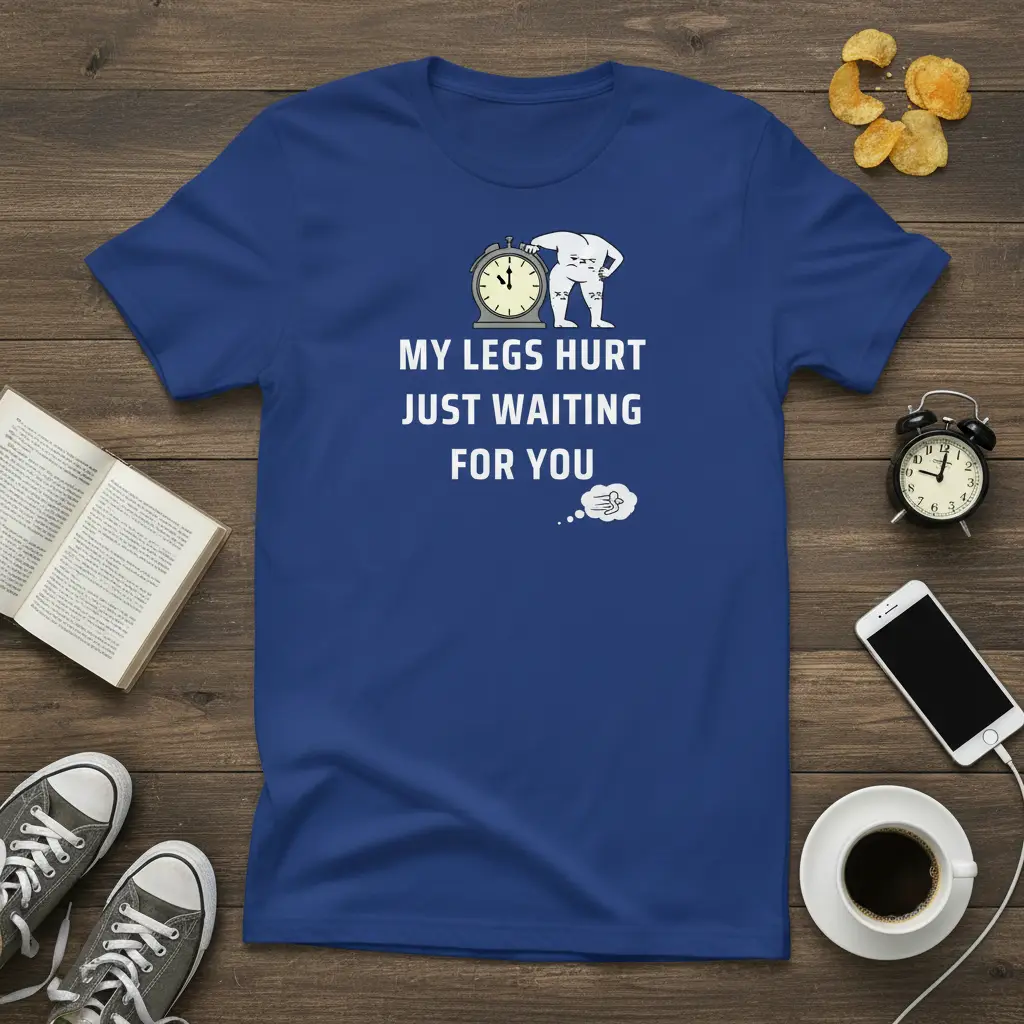 My Legs Hurt Just Waiting for You Funny Gym T-Shirt