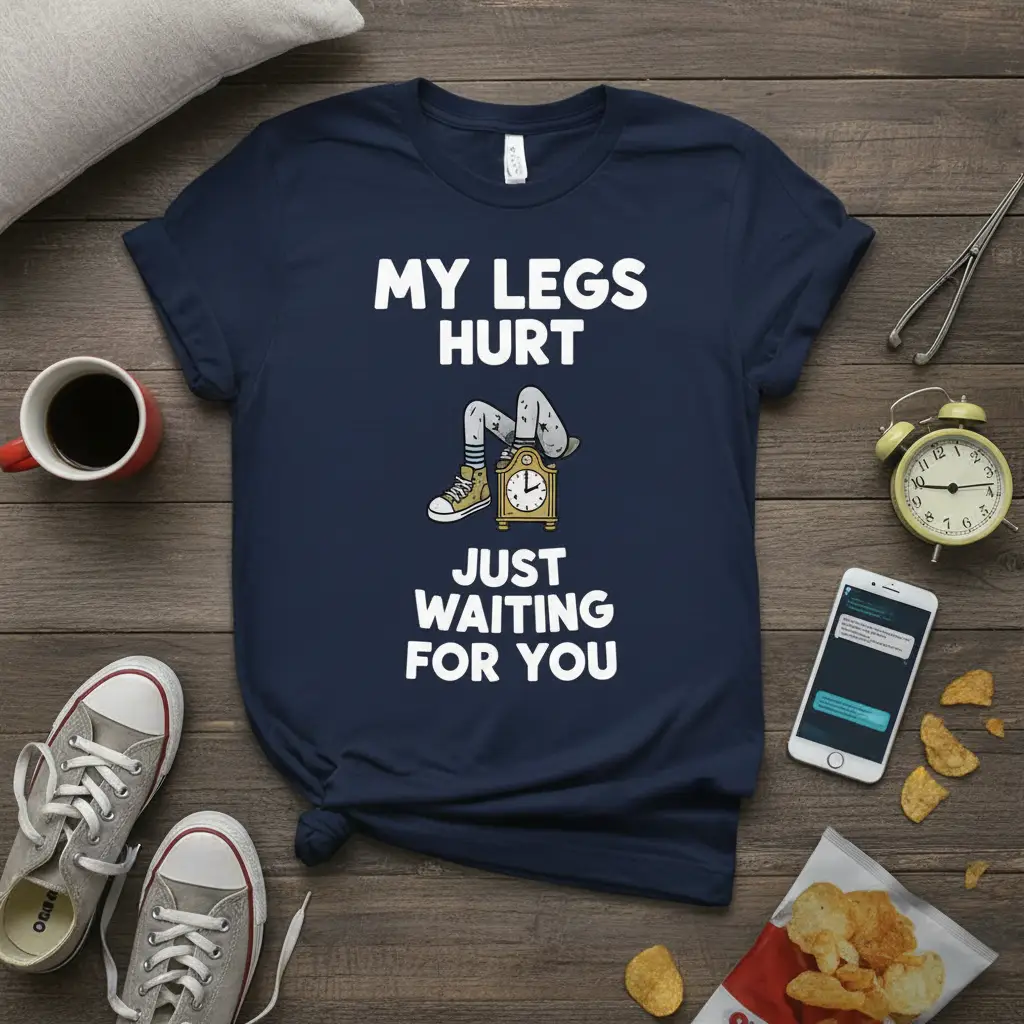 My Legs Hurt Just Waiting for You Funny T-Shirt