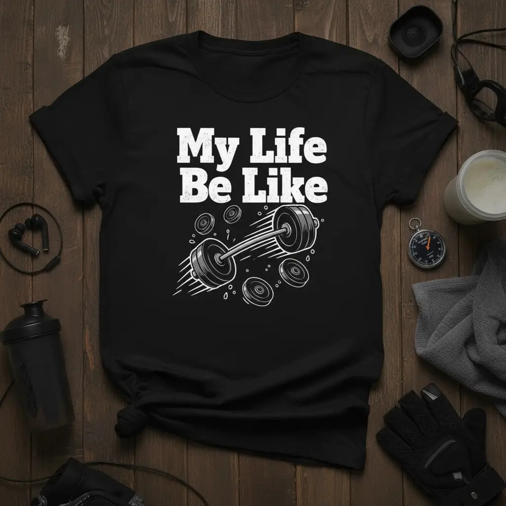 My Life Be Like Funny Gym Workout T-Shirt