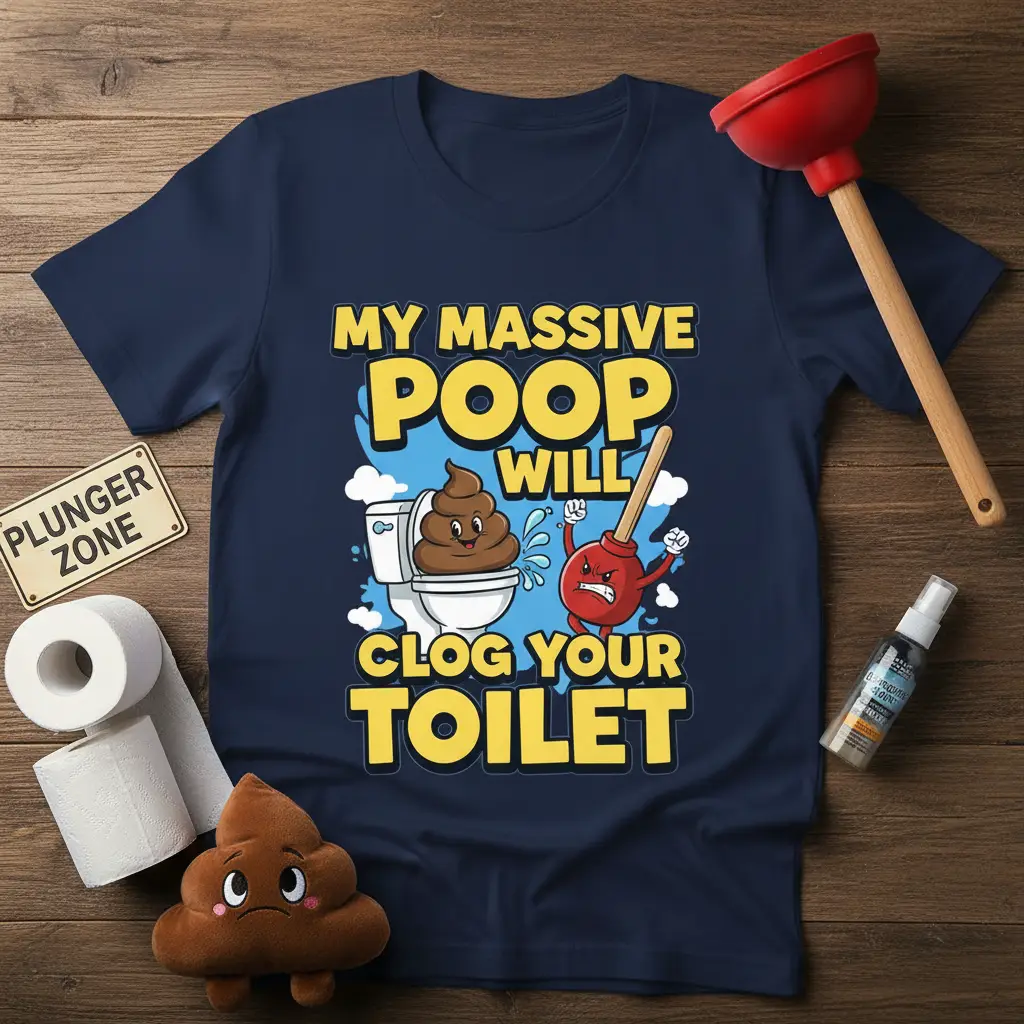 My Massive Poop Will Clog Your Toilet Funny T-Shirt