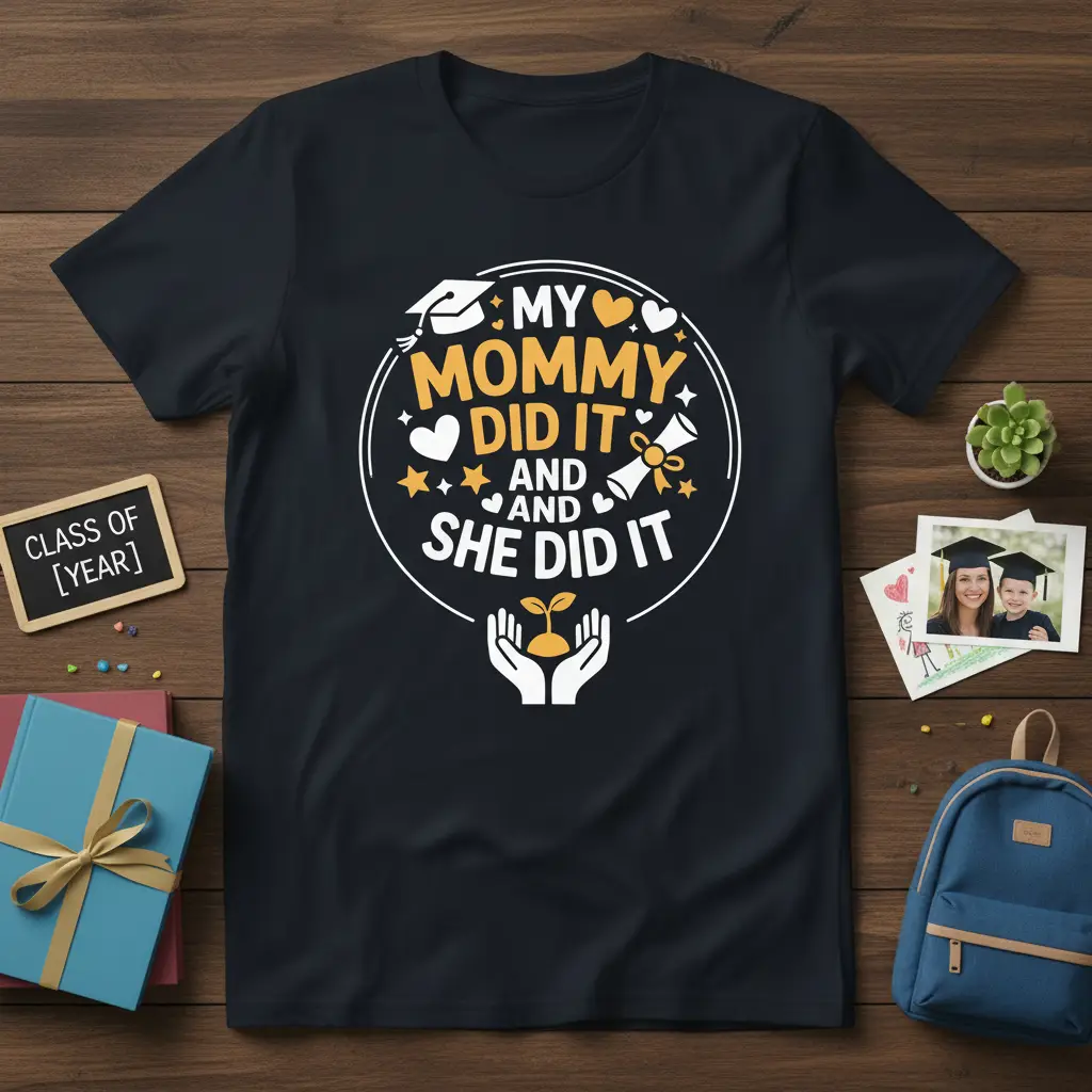 My Mommy Did It and She Did It Graduation T-Shirt