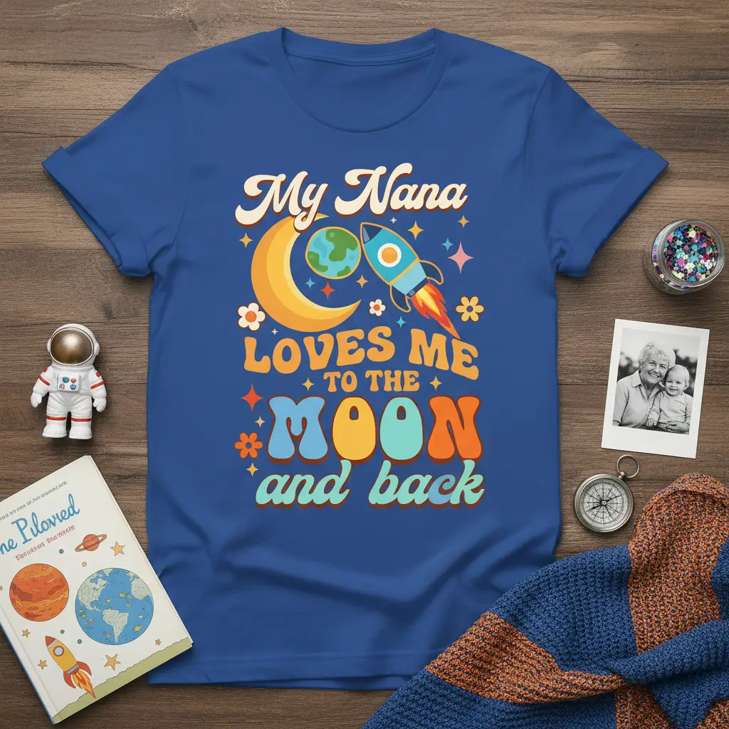My Nana Loves Me to the Moon and Back Nana T-Shirt