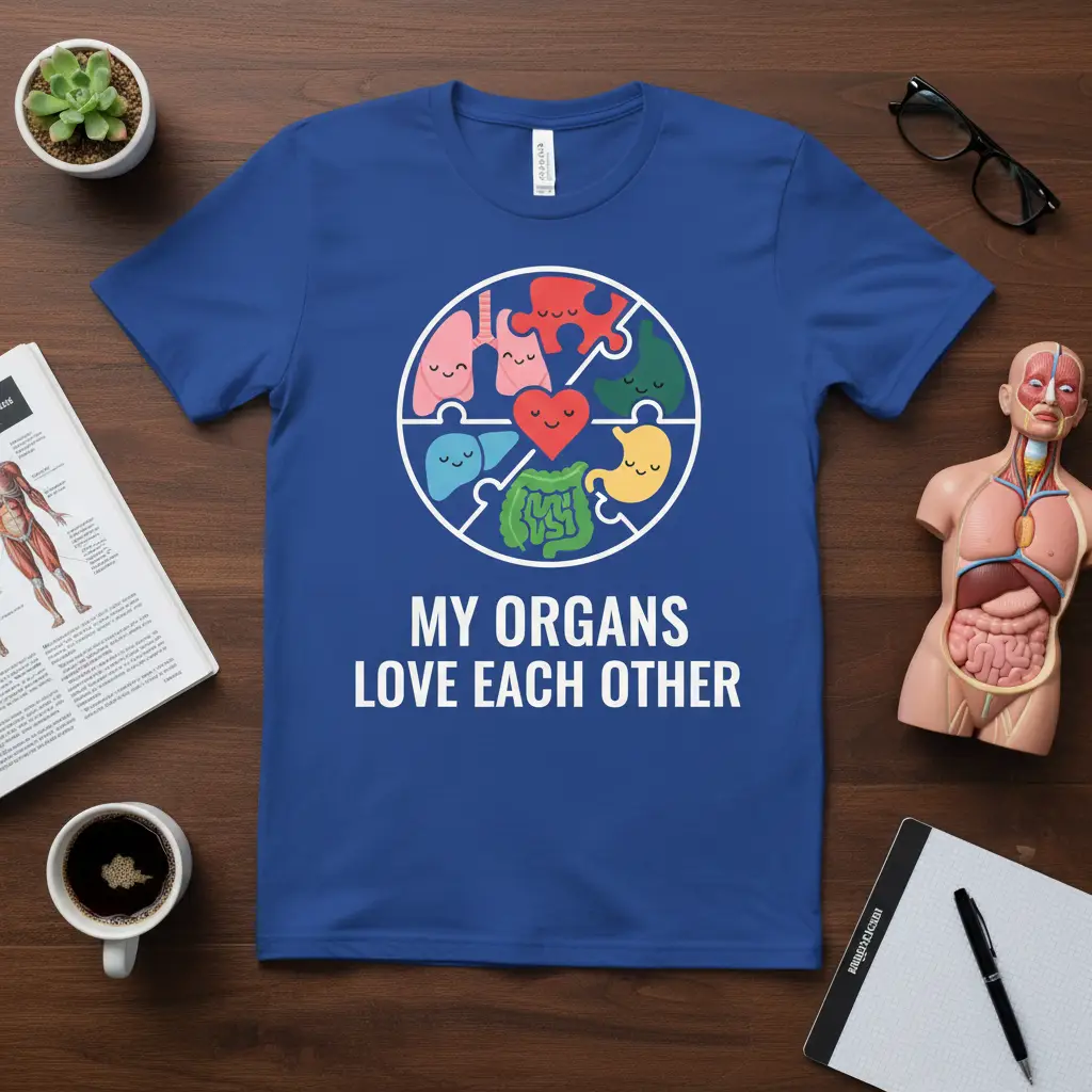 My Organs Love Each Other T-Shirt Funny Medical Gift