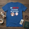 My Shih Tzu Tilts Its Head Just Like You Do funny quote t-shirt design with Shih Tzu and person graphics