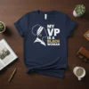 My VP Is A Black Woman t-shirt design featuring a silhouette of a woman and bold text