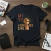 My VP Looks Like t-shirt with a diverse fist graphic and inspirational text