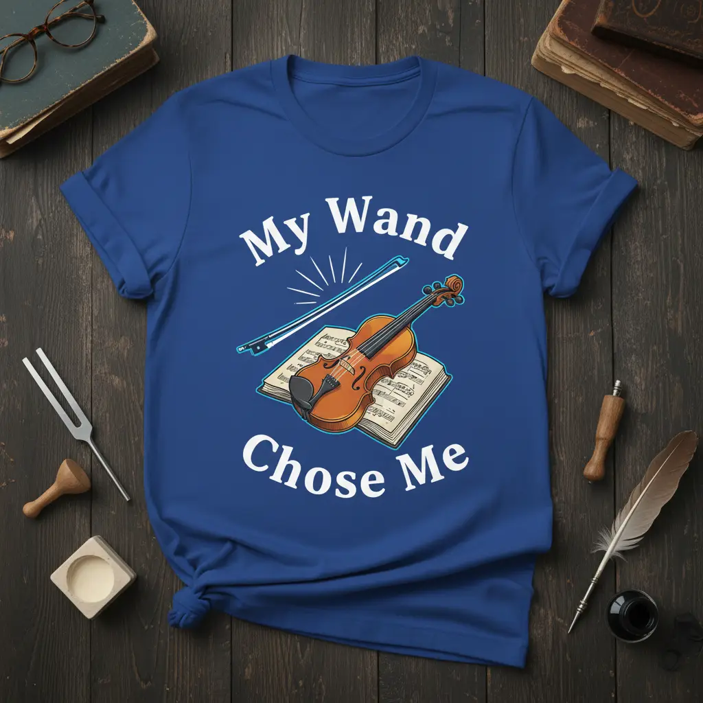 My Wand Chose Me Violinist T-Shirt Music Lover Gift