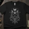 Mystical Cat Third Eye creative graphic design printed on comfortable cotton t-shirt