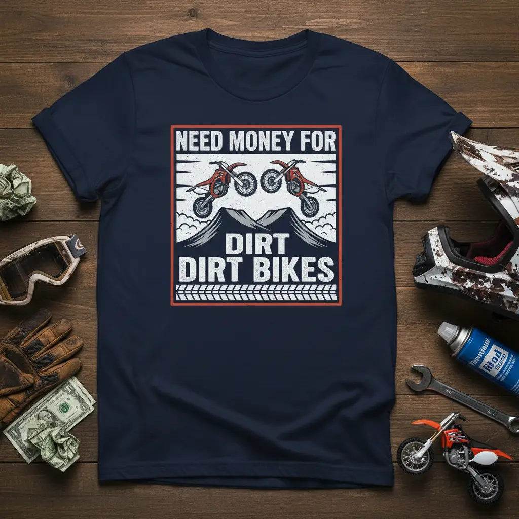 Need Money for Dirt Dirt Bikes Funny Motocross T-Shirt