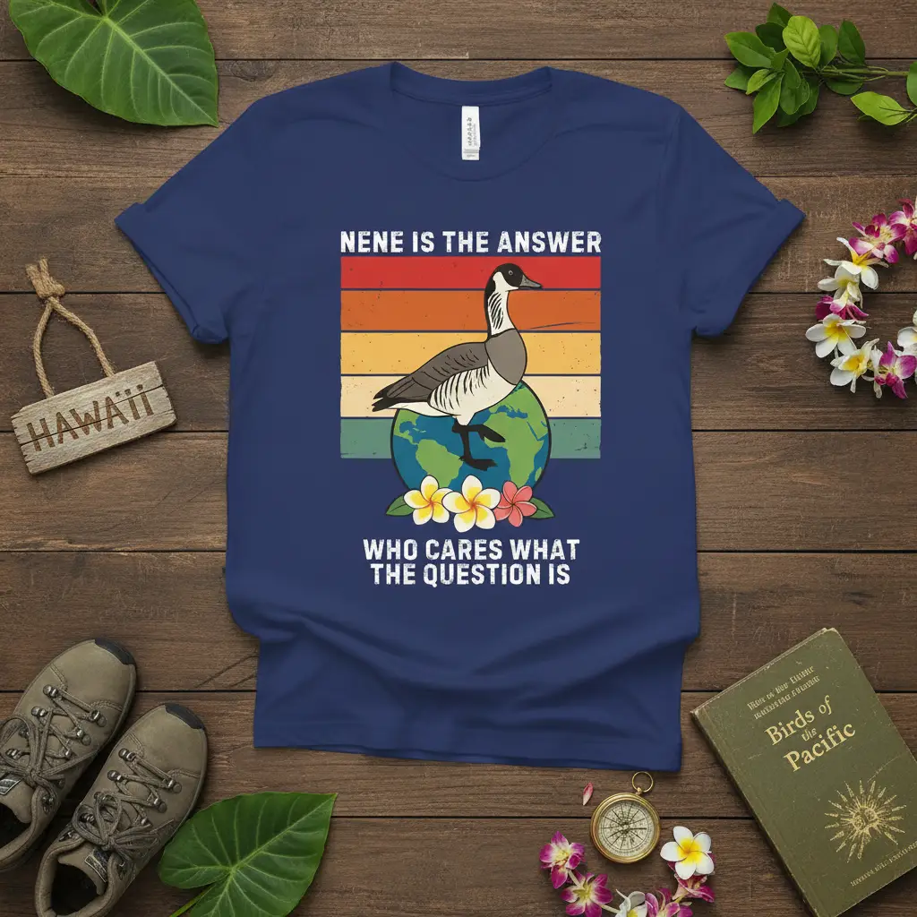 Nene Is the Answer Quote T-Shirt Unique Hawaii Gift