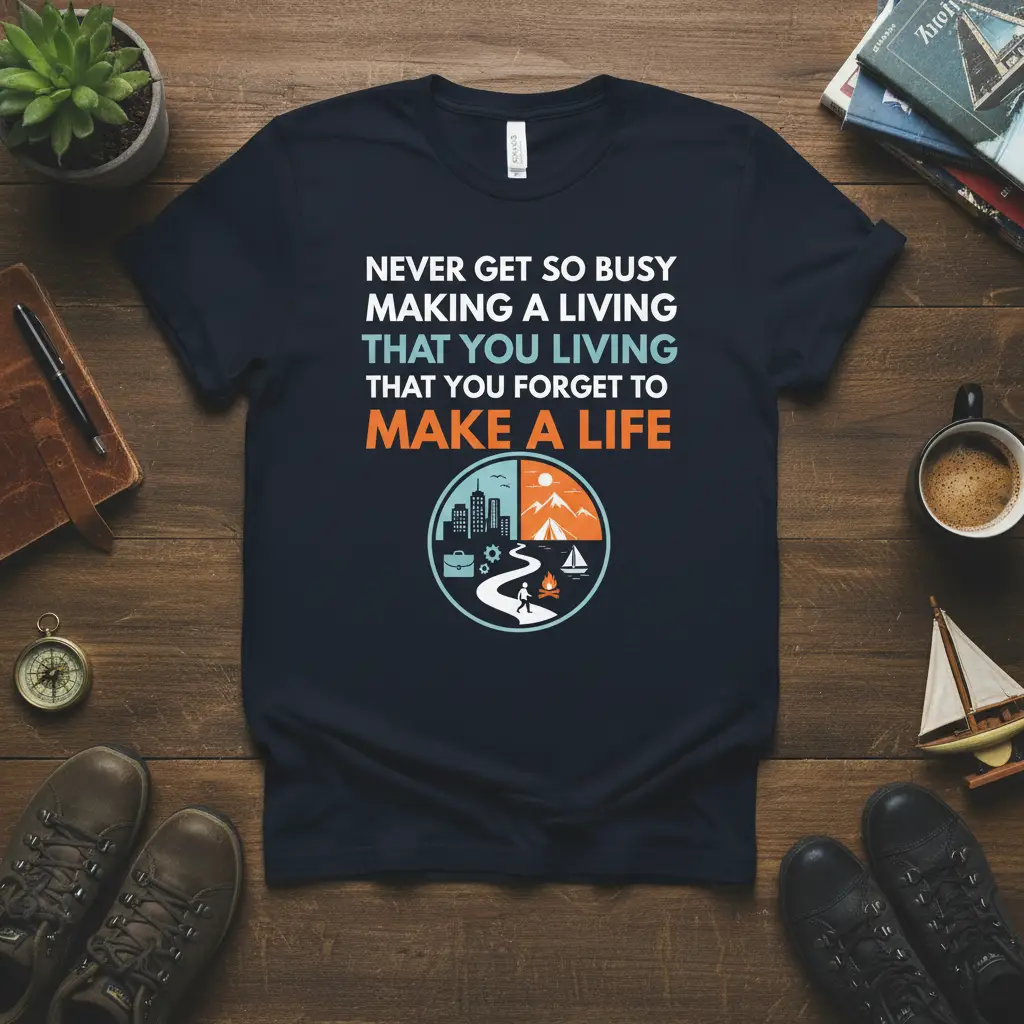 Never Get So Busy Making a Living That You Forget to Make a T-Shirt