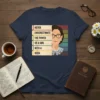 Never Underestimate The Power Of A Girl With A Book Ruth Bader Ginsburg quote t-shirt design with stacked books graphic