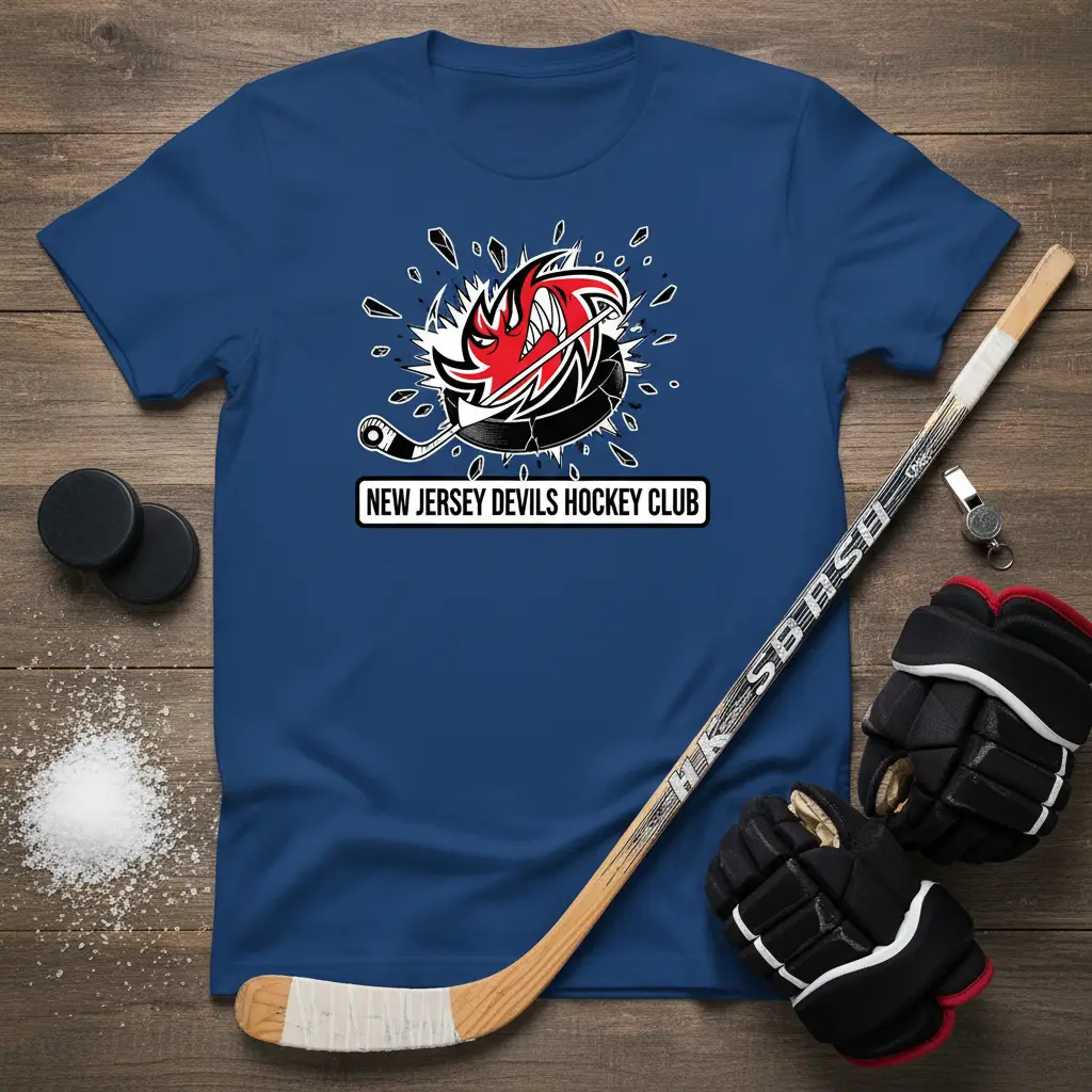 New Jersey Devils Hockey Club T-Shirt Fan Gear