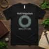 Niall Nóigiállach KING OF TARA T-Shirt with intricate Celtic knot design and text