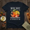 Niche Fruits t-shirt design featuring a circle of anthropomorphic fruits with the text "NICHE FRUITS" above and below