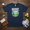 Nine Golf T-Shirt eye-catching graphic design printed on comfortable cotton t-shirt