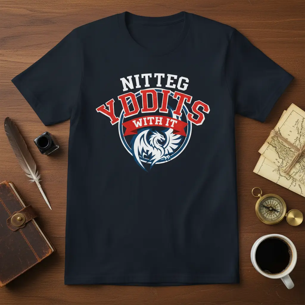 Nitteg Yddits With It Retro Gaming T-Shirt Funny Gamer Gift