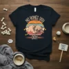 No Bones Day Day text with a sad pug graphic surrounded by bones on a dark t-shirt