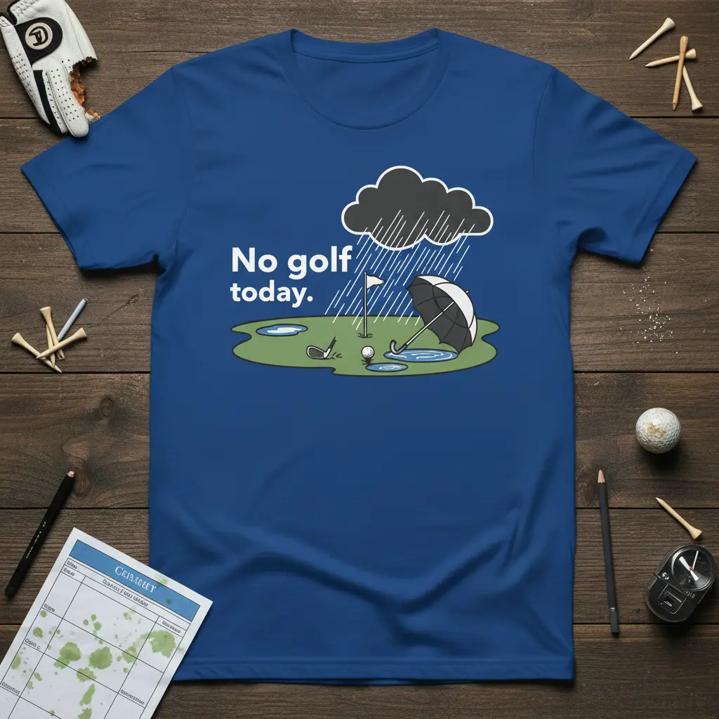 No Golf Today Funny Golf T-Shirt for Golfers