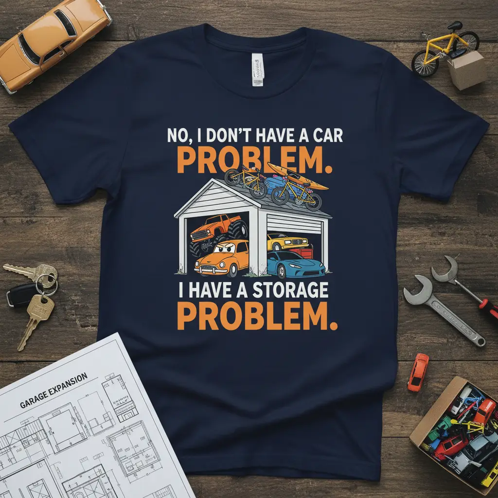 No, I Don’t Have a Car Problem T-Shirt Storage Problem