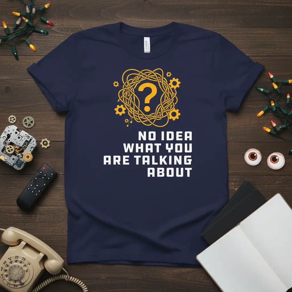 No Idea What You Are Talking About Funny Quote T-Shirt