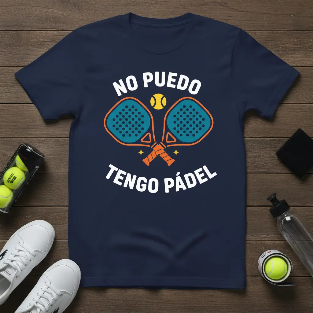 No Puedo Tengo Pádel T-Shirt Funny Padel Player Gift