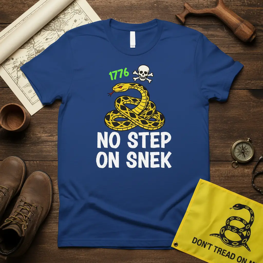No Step on Snek 1776 Patriotic T-Shirt Freedom Lover Gift
