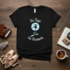 Black t-shirt with "No Tags No Restarts" text and a silhouette of a ballerina dancing under a moon