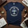 No Vision No Future Proverbs 29:18 t-shirt design with tree of life graphic and eye symbol