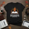 North Clay Baptist Students tee design featuring an open book with flames and the text NORTH CLAY BAPTIST STUDENTS NORTHCLAY.ORG