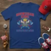 Norwegian King Norwegian King t-shirt design with Viking crown and crossed axes, bold red and blue text