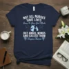 Navy t-shirt with white and light blue text: "Not All Nurses Save Lives, Some To Give God Made Out Angel