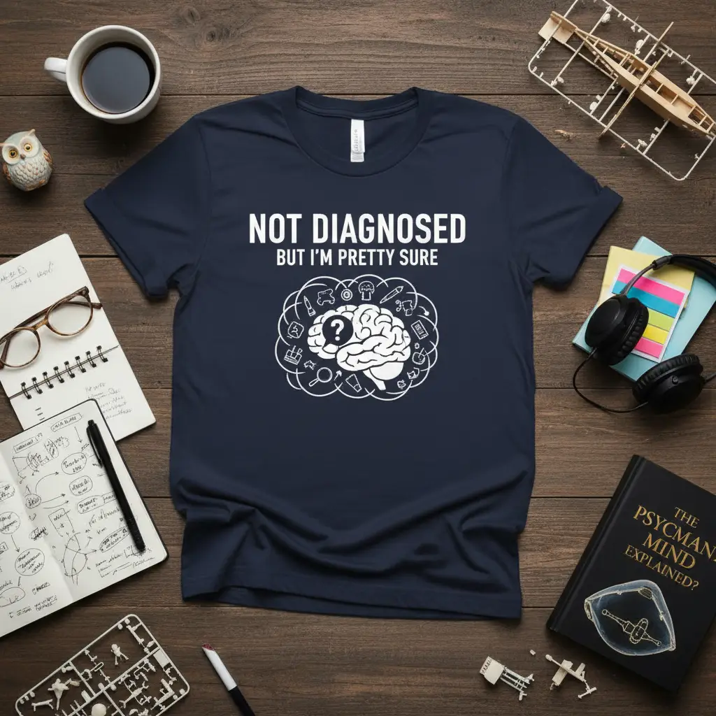 Not Diagnosed but I’m Pretty Sure Funny Brain Tee