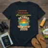 NOT MY PROBLEM ANYMORE RETIRED 2026 creative graphic design printed on comfortable cotton t-shirt