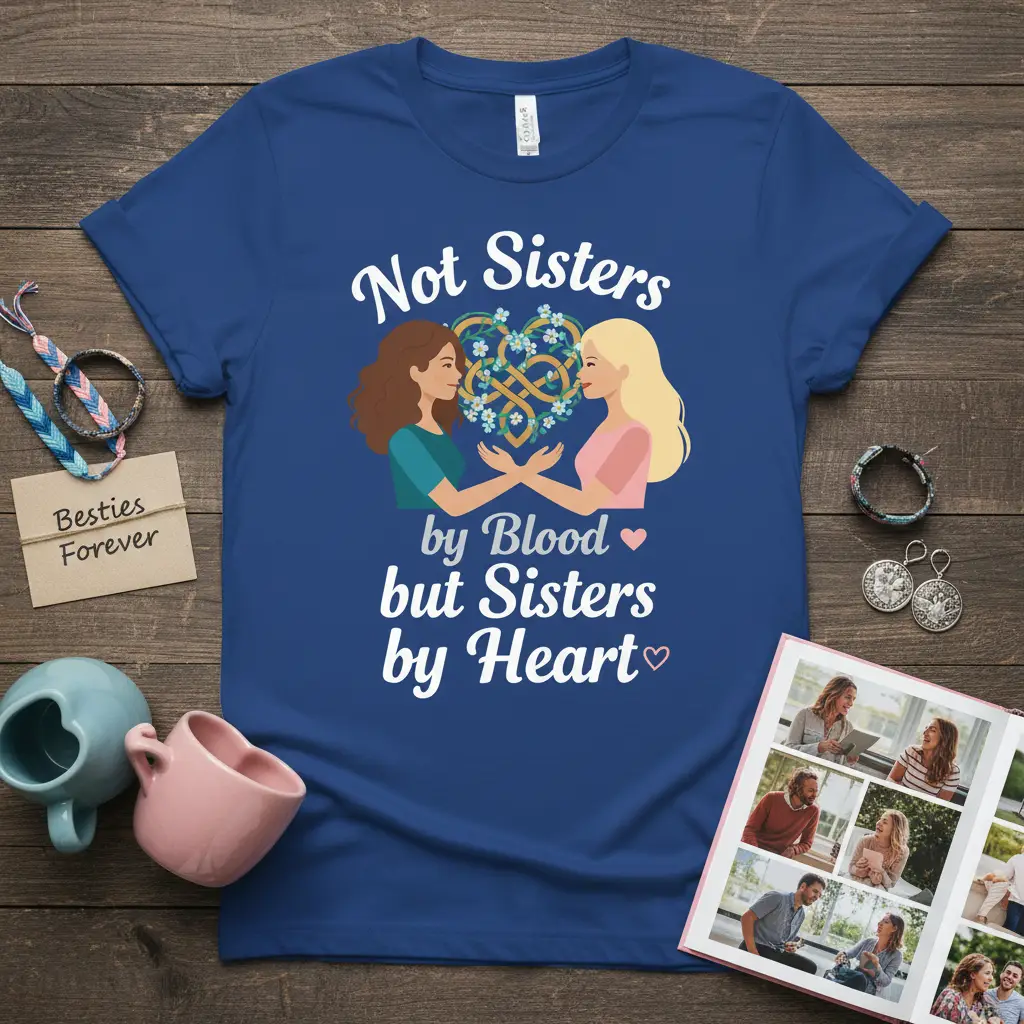 Not Sisters by Blood but Sisters by Heart T-Shirt