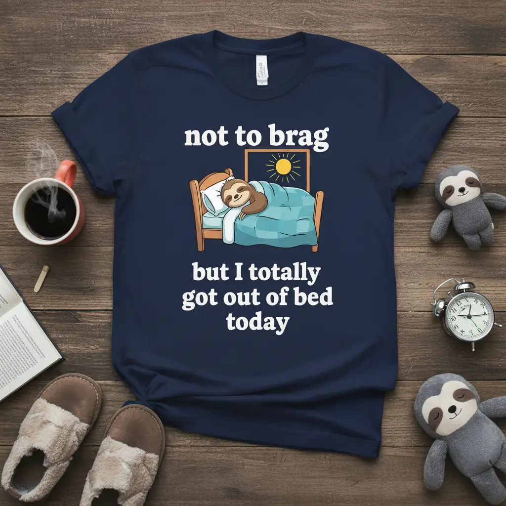 Not to Brag but I Totally Got Out of Bed Today Sloth T-Shirt