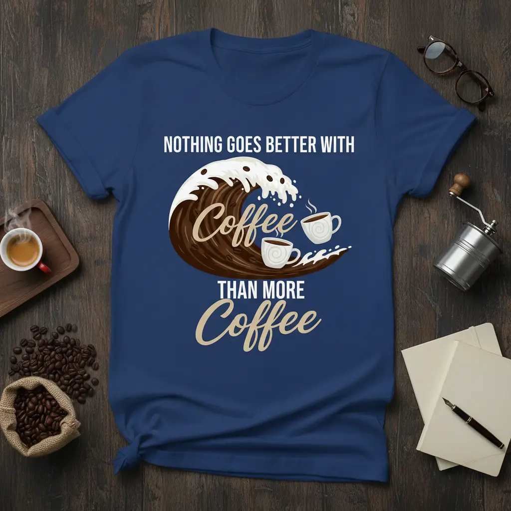Nothing Goes Better With Coffee Than More Coffee T-Shirt