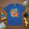 Number 6 Animal Theme detailed graphic design printed on comfortable cotton t-shirt