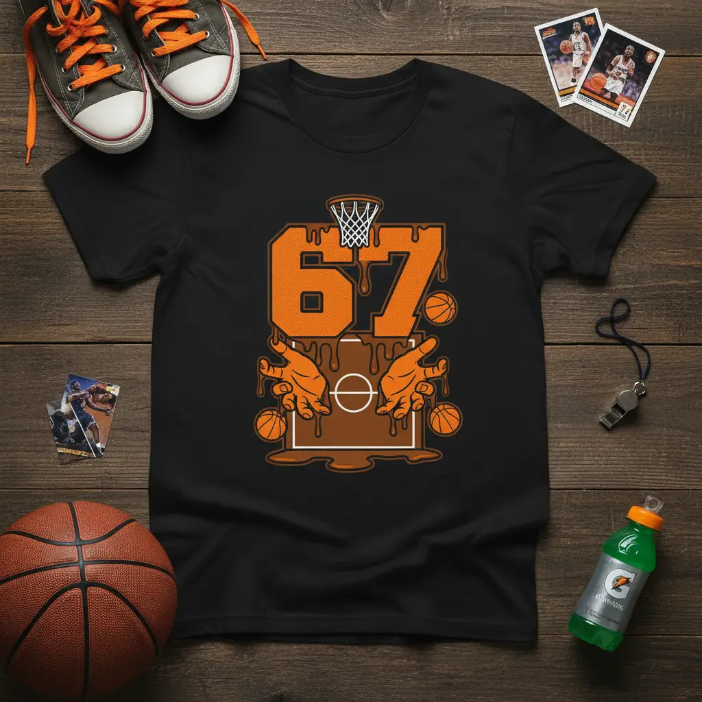 Number 67 Basketball T-Shirt Sports Fan Gift