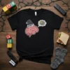 Numpty Brain Funny Christmas Hat eye-catching graphic design printed on comfortable cotton t-shirt