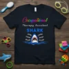Occupational Therapy Assistant SHARK T-Shirt with growling shark graphic and therapy-related words