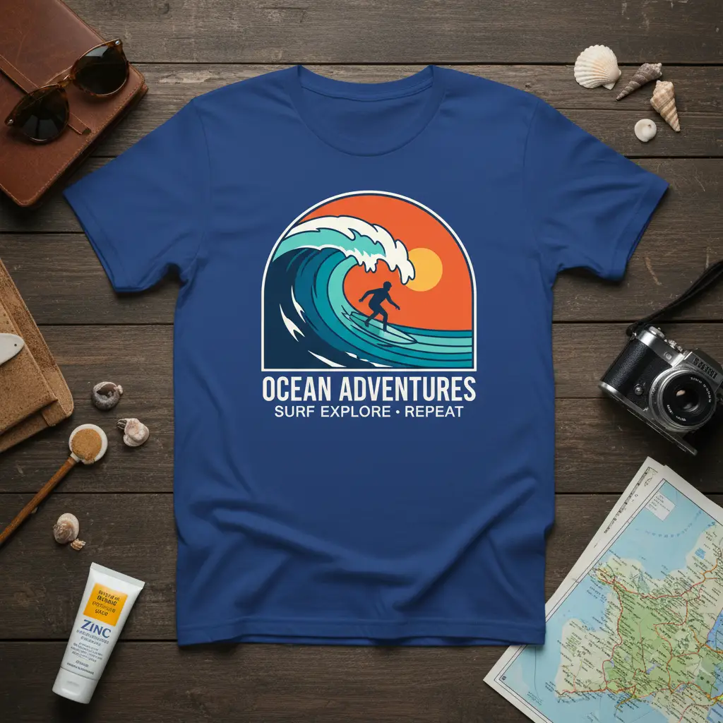 Ocean Adventures Surf Explore Repeat T-Shirt