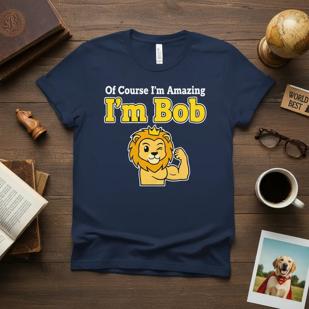 Of Course I’m Amazing I’m Bob T-Shirt Funny Name Gift