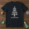 Oh Dentistree t-shirt design with a Christmas tree made of teeth and colorful lights, perfect for dental professionals