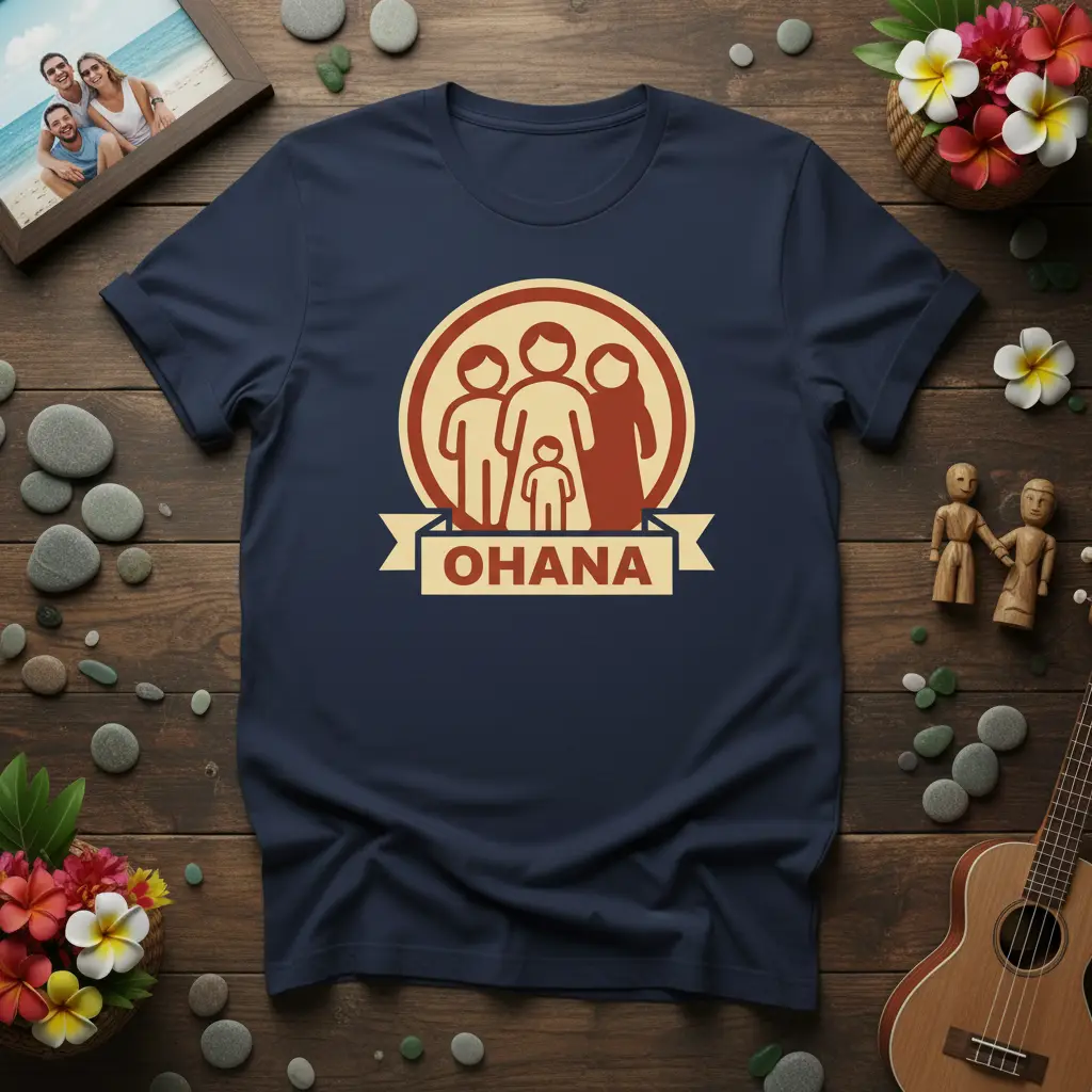 Ohana Family Love T-Shirt Hawaiian Inspired Gift