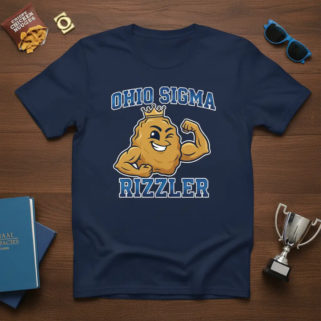 Ohio Sigma Rizzzler T-Shirt Funny College Apparel Gift