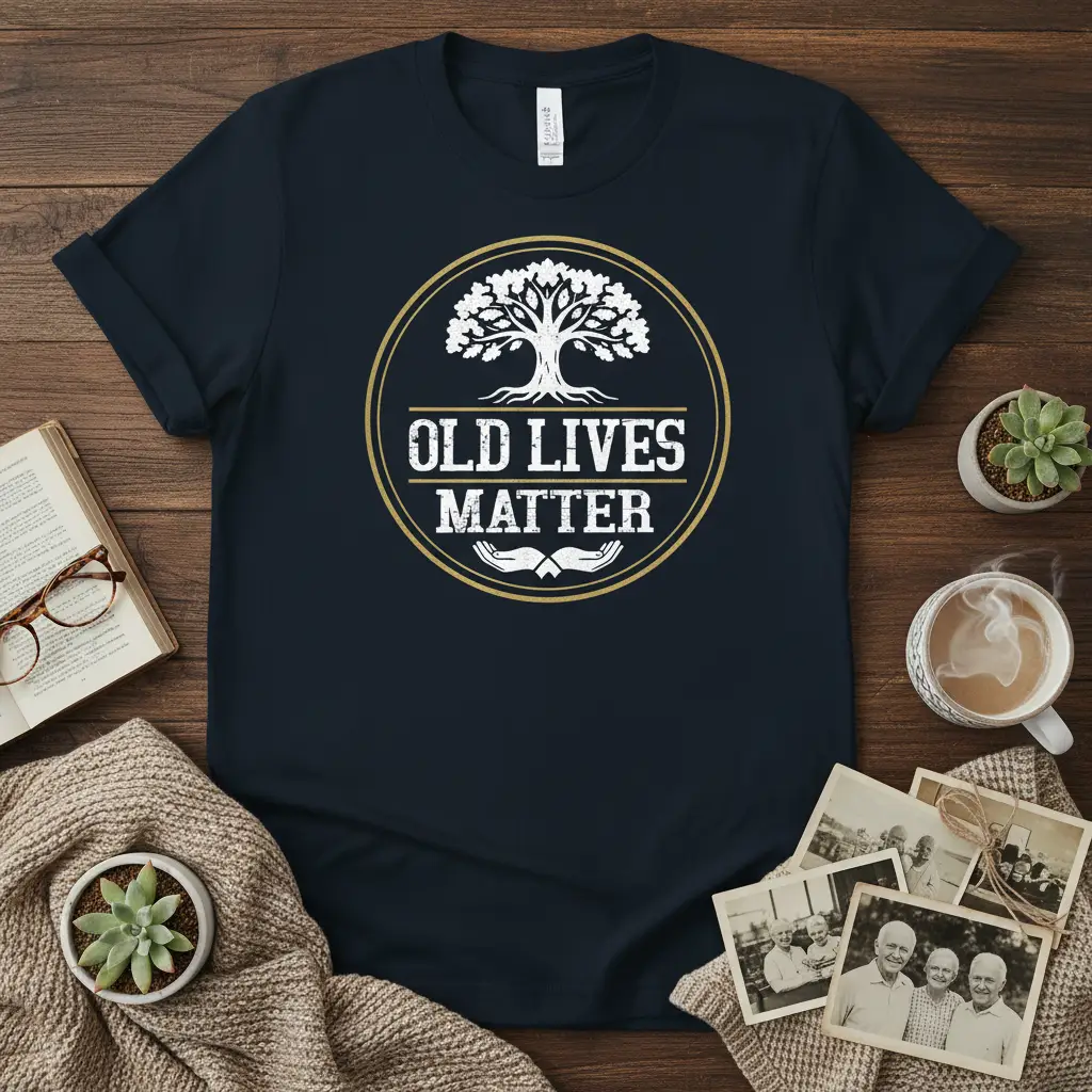 Old Lives Matter T-Shirt Gift for Seniors and Grandparents